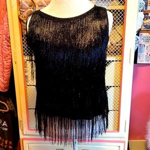 Rachel Zoe fringed tank top